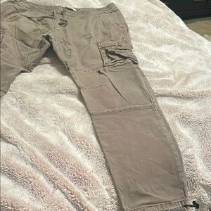 Men's Beige Cargo Pants